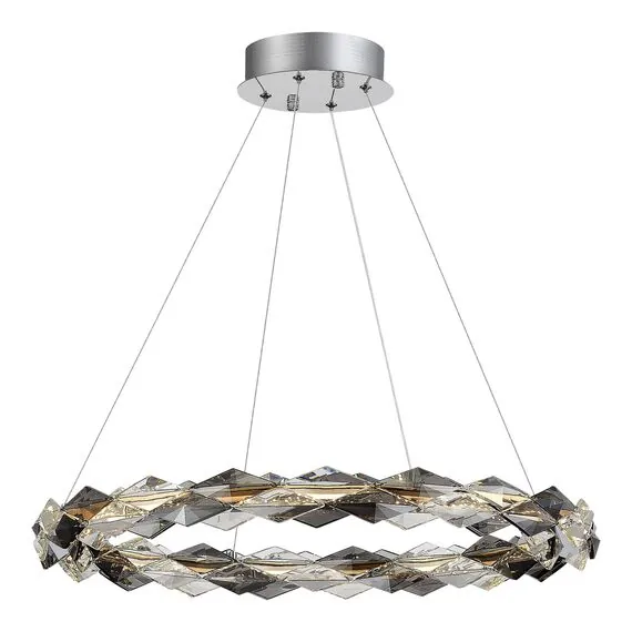 ST LUCE SL6009.103.01 Люстра подвесная ST-Luce Золотистый/Прозрачно-Дымчатый LED 1*30W 3000K