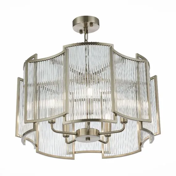 ST LUCE SL1234.103.05 Люстра подвесная ST-Luce Никель/Прозрачный, Никель E14 5*60W, изображение 2