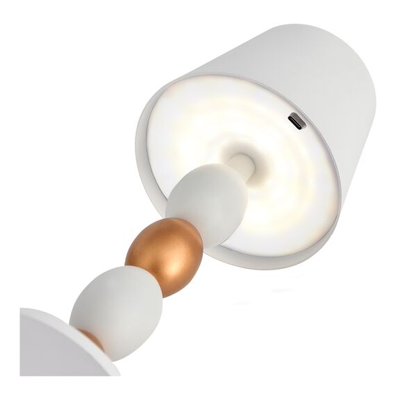 ST LUCE SL1011.514.01 Прикроватная лампа ST-Luce Белый, Золотистый/Белый LED 1*3W 3000-6000K, изображение 3
