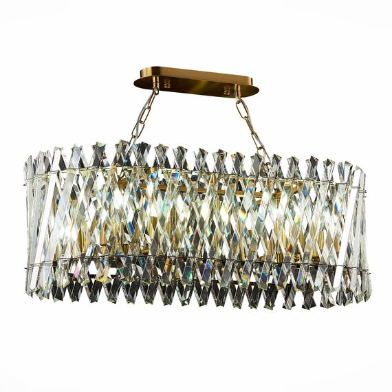 ST LUCE SL1170.303.10 Светильник подвесной ST-Luce Латунь/Прозрачный E14 10*40W, изображение 2