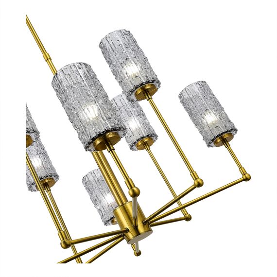ST LUCE SL1240.303.08 Люстра подвесная ST-Luce Латунь/Дымчатый E27 8*60W, изображение 2
