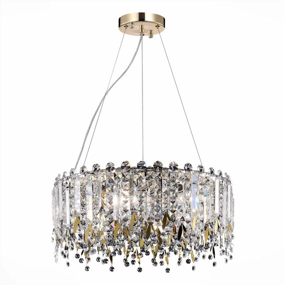 ST LUCE SL1655.203.06 Люстра подвесная ST-Luce Золотистый/Прозрачный E14 6*40W, изображение 2