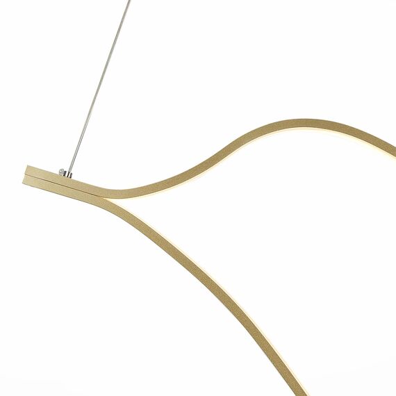 ST LUCE SL6106.203.56 Светильник подвесной ST-Luce Золотистый/Белый LED 1*56W 4000K, изображение 2