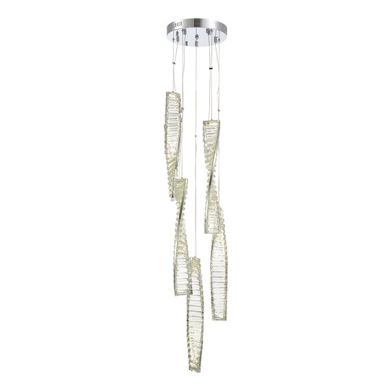 ST LUCE SL6205.103.05 Светильник подвесной ST-Luce Хром/Прозрачный LED 1*55W 4000K