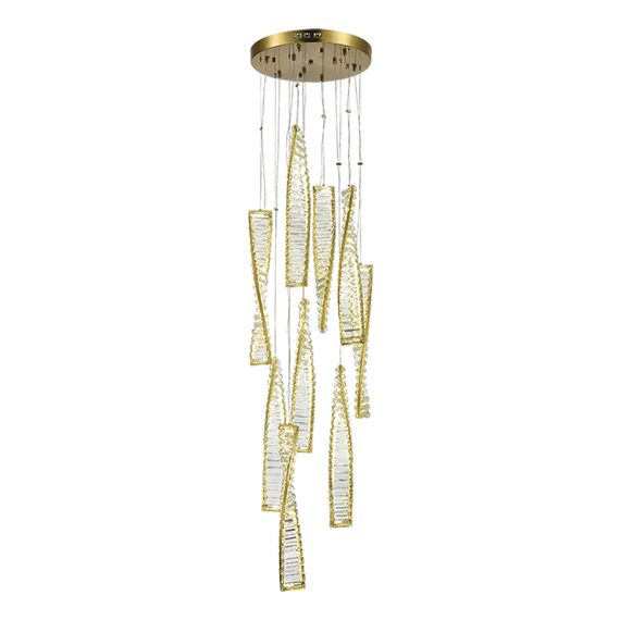 ST LUCE SL6205.303.09 Светильник подвесной ST-Luce Латунь/Прозрачный LED 1*99W 4000K
