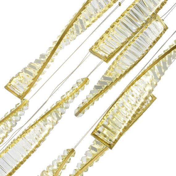 ST LUCE SL6205.303.09 Светильник подвесной ST-Luce Латунь/Прозрачный LED 1*99W 4000K, изображение 2