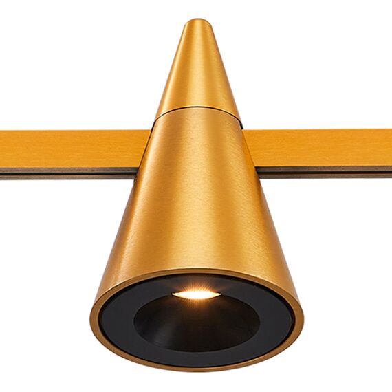 ST LUCE ST813.206.05 Магнитный трековый светильник FARM Золотистый LED 1*5W 3000K 272Lm Ra90 60 IP20 D70xH11, изображение 3