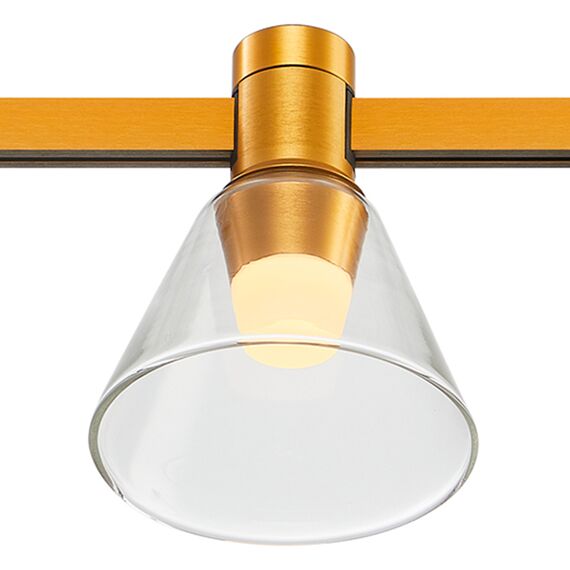 ST LUCE ST814.206.03 Магнитный трековый светильник FARM Золотистый LED 1*3W 3000K 89Lm Ra90 120 IP20 D90xH10, изображение 3