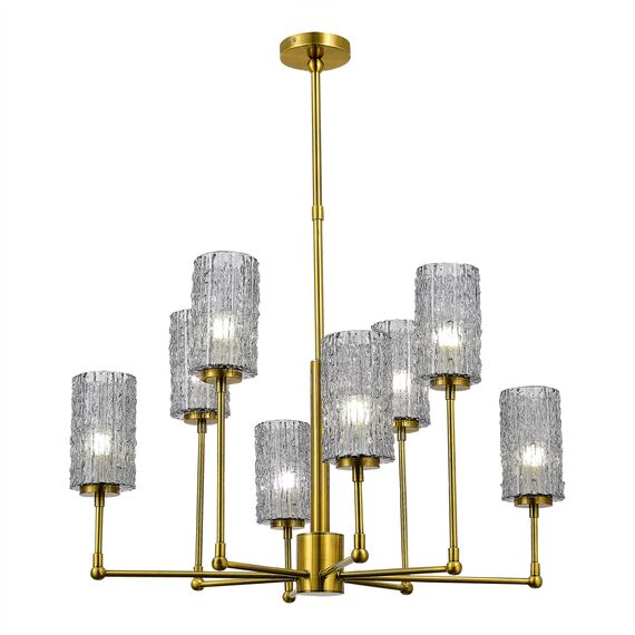 ST LUCE SL1240.303.08 Люстра подвесная ST-Luce Латунь/Дымчатый E27 8*60W