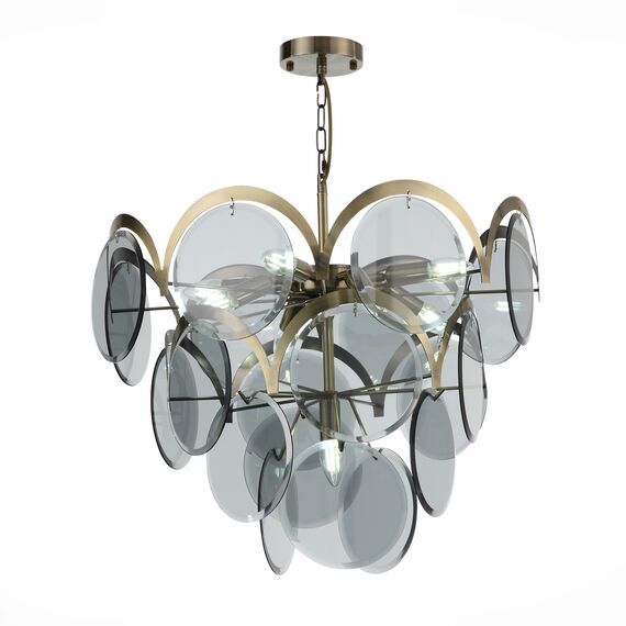 ST LUCE SL1161.373.09 Люстра подвесная ST-Luce Бронза/Дымчатый E14 9*60W