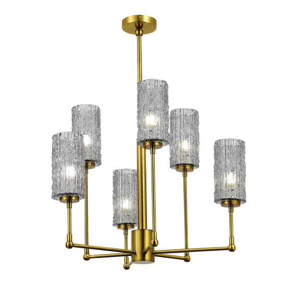 ST LUCE SL1240.303.06 Люстра подвесная ST-Luce Латунь/Дымчатый E27 6*60W