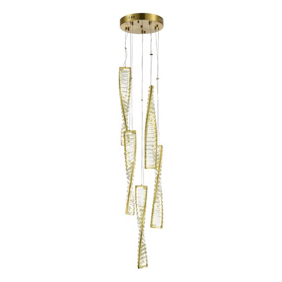 ST LUCE SL6205.303.05 Светильник подвесной ST-Luce Латунь/Прозрачный LED 1*55W 4000K