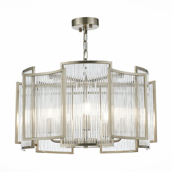 ST LUCE SL1234.103.05 Люстра подвесная ST-Luce Никель/Прозрачный, Никель E14 5*60W