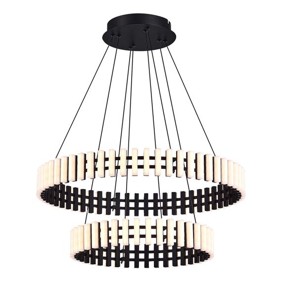 ST LUCE SL6203.403.65 Люстра подвесная ST-Luce Черный/Белый LED 1*65W 3000K