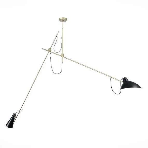 ST LUCE SL1803.203.02 Светильник подвесной ST-Luce Черный+Золото/Черный E27 2*60W