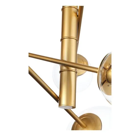 ST LUCE SL1150.203.08 Светильник подвесной ST-Luce Матовое золото/Прозрачный E27 8*40W (из 3-х коробок), изображение 5