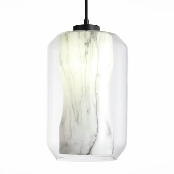 ST LUCE SL1169.103.01 Подвес ST-Luce Черный/Прозрачный, Белый E27 1*40W, изображение 2