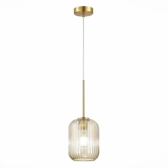 ST LUCE SL1154.333.01 Подвес ST-Luce Латунь/Коньячный E27 1*60W