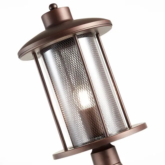 ST LUCE SL080.415.01 Светильник уличный наземный ST-Luce Темный кофе/Прозрачный, Темный кофе E27 1*60W, изображение 2