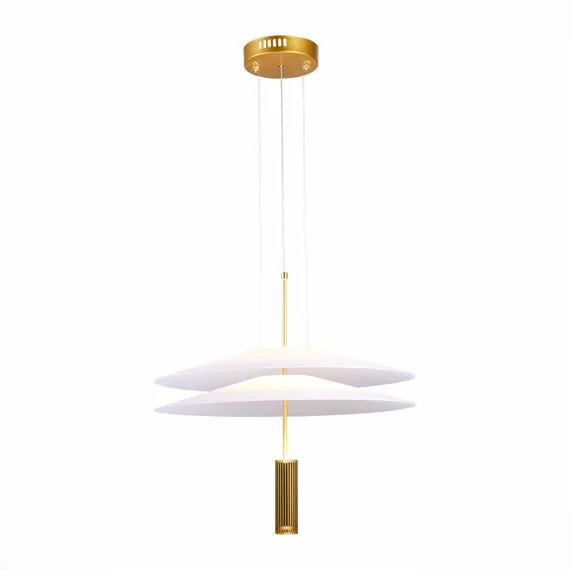 ST LUCE SL6101.203.01 Люстра подвесная ST-Luce Золотистый/Белый LED 1*10W 3000K