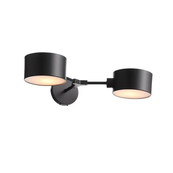 EVOLUCE SLE183401-02 Светильник настенный Черный/Черный E14 2*60W