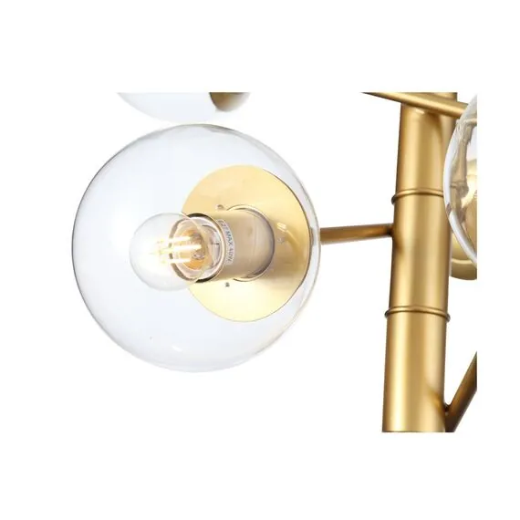 ST LUCE SL1150.203.08 Светильник подвесной ST-Luce Матовое золото/Прозрачный E27 8*40W (из 3-х коробок), изображение 7