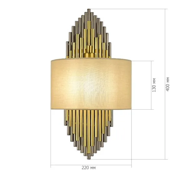 ST LUCE SL1638.301.01 Светильник настенный ST-Luce латунь / серый E14 1*42W, изображение 4