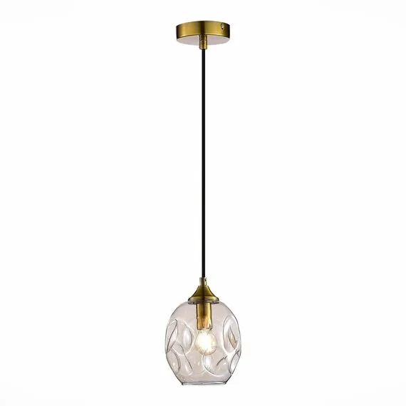 ST LUCE SL1188.303.01 Подвес ST-Luce Латунь/Коньячный E14 1*40W