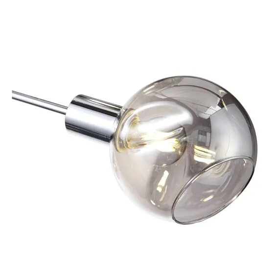 EVOLUCE SLE155102-06 Светильник потолочный Хром/Дымчатый E14 6*60W, изображение 3