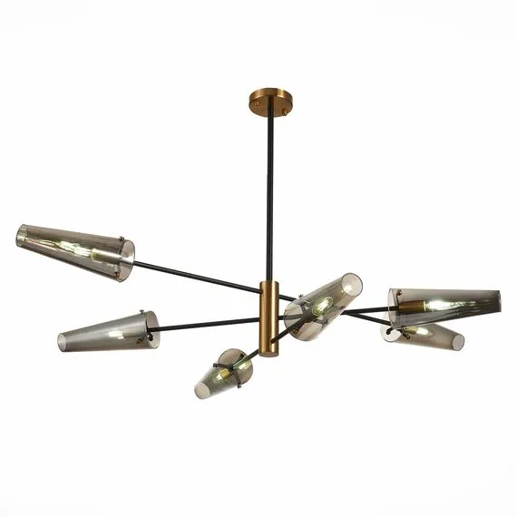 ST LUCE SL1209.302.06 Светильник потолочный ST-Luce Бронза,Черный/Дымчатый E14 6*40W