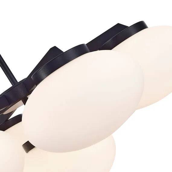 ST LUCE SL1503.403.07 Люстра подвесная ST-Luce Черный/Белый E27 7*40W, изображение 2