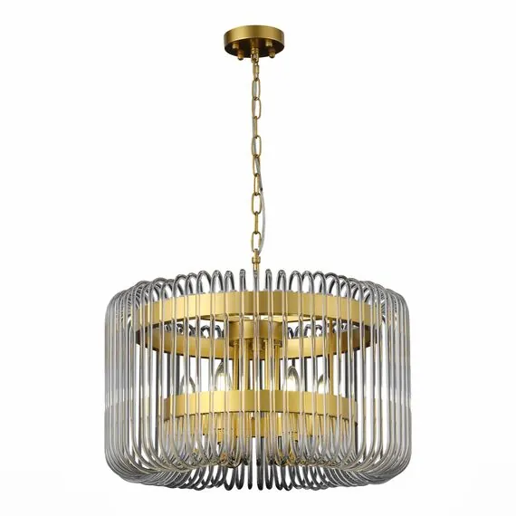 ST LUCE SL1228.203.06 Люстра подвесная ST-Luce Золотистый/Прозрачный E14 6*40W, изображение 9