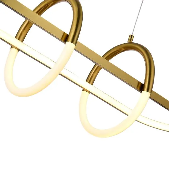 ST LUCE SL1579.313.01 Светильник подвесной ST-Luce Золотистый/Белый LED 1*48W 3000K, изображение 2