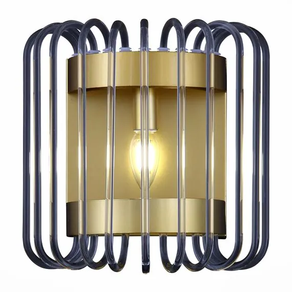 ST LUCE SL1228.201.01 Бра ST-Luce Золотистый/Прозрачный E14 1*40W, изображение 6