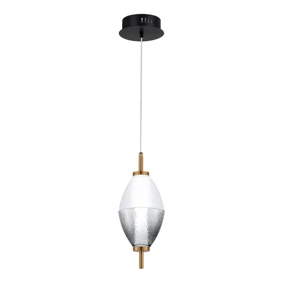 ST LUCE SL6130.403.06 Светильник подвесной ST-Luce Черный/Белый, Дымчатый LED 1*8W 3000K