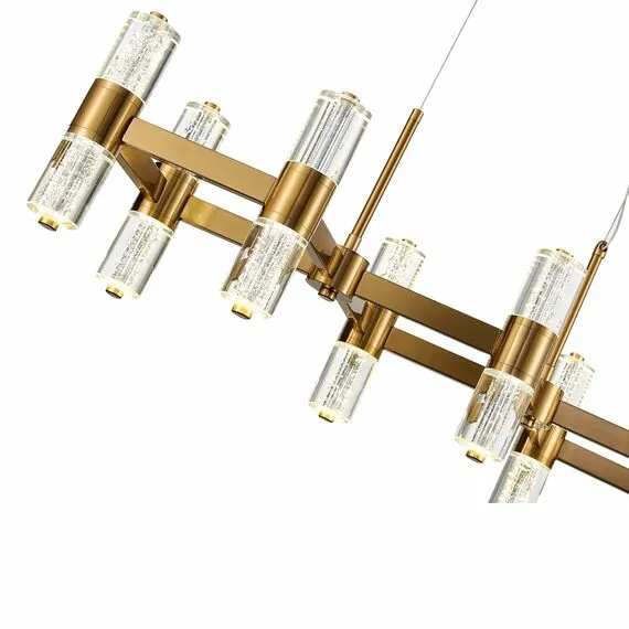 ST LUCE SL6007.203.16 Люстра подвесная ST-Luce Латунь/Прозрачный LED 16*40W 4000K, изображение 2