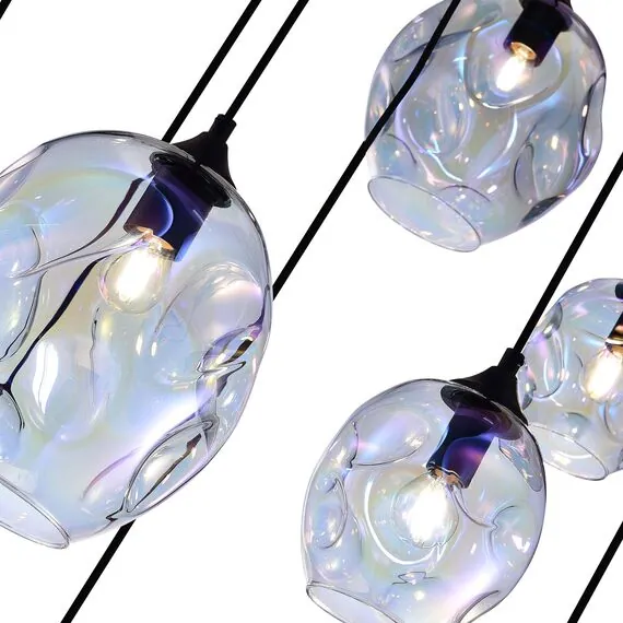 ST LUCE SL1188.403.09 Люстра подвесная ST-Luce Черный/Радужный E14/E27 5+4*40W, изображение 2