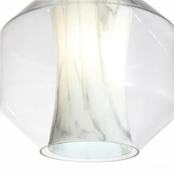 ST LUCE SL1169.113.01 Подвес ST-Luce Черный/Прозрачный, Белый E27 1*40W, изображение 2