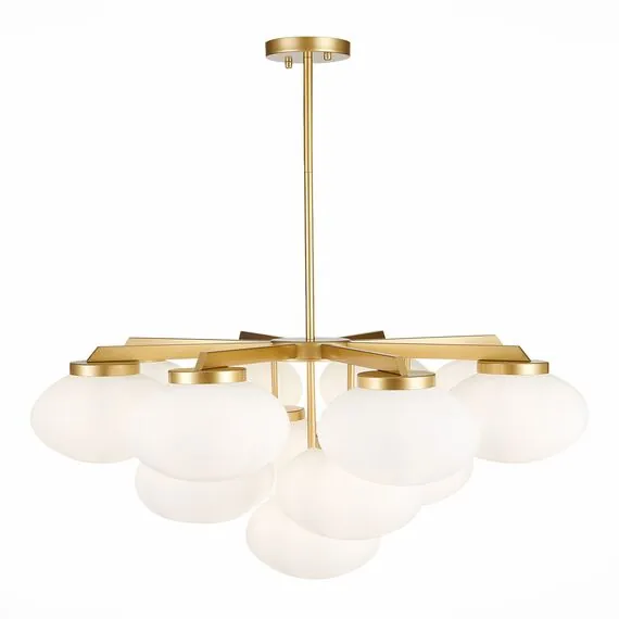 ST LUCE SL1503.203.13 Люстра подвесная ST-Luce Золотистый/Белый E27 13*40W, изображение 2