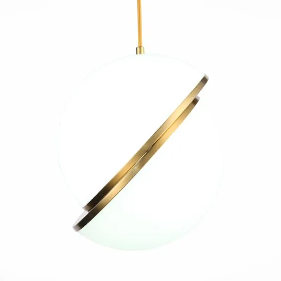 ST LUCE SL1164.313.01 Светильник подвесной ST-Luce Латунь/Белый E27 1*60W, изображение 7