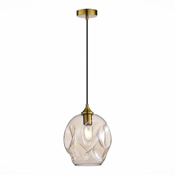 ST LUCE SL1188.313.01 Подвес ST-Luce Латунь/Коньячный E27 1*60W