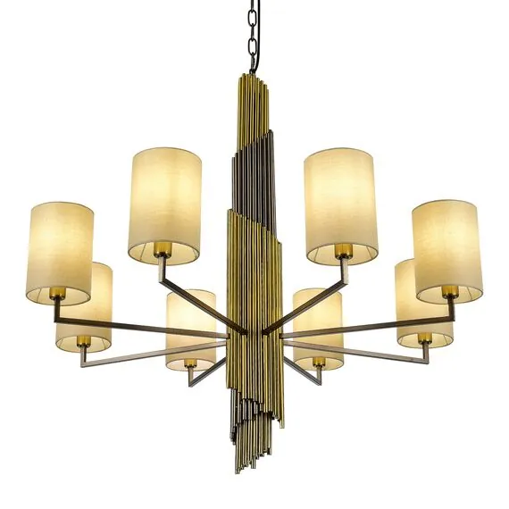ST LUCE SL1638.303.08 Светильник подвесной ST-Luce Латунь/Серый E14 8*42W, изображение 3