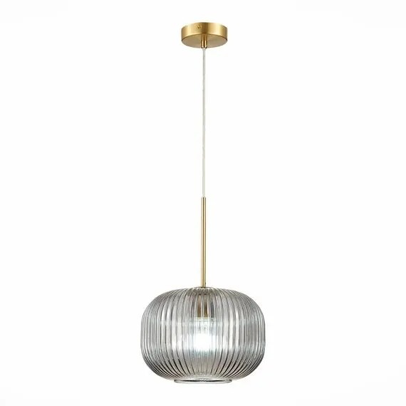 ST LUCE SL1154.303.01 Подвес ST-Luce Латунь/Дымчатый E27 1*60W
