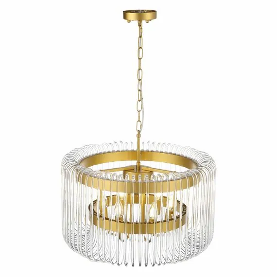 ST LUCE SL1228.203.06 Люстра подвесная ST-Luce Золотистый/Прозрачный E14 6*40W, изображение 7
