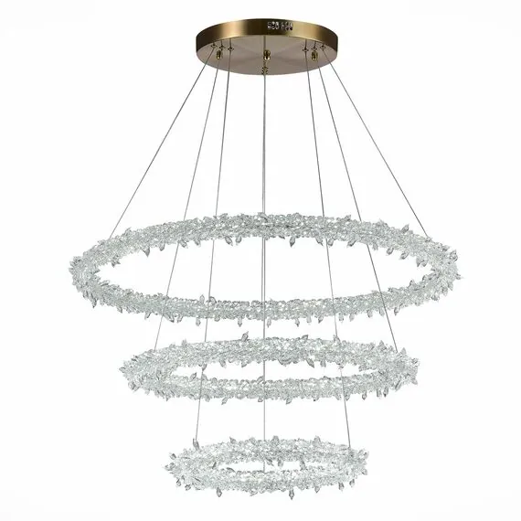 ST LUCE SL6105.203.03 Люстра подвесная ST-Luce Золотистый/Прозрачный LED 1*160W 3000 - 6500K, изображение 6