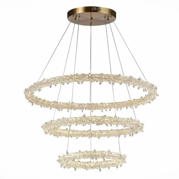 ST LUCE SL6105.203.03 Люстра подвесная ST-Luce Золотистый/Прозрачный LED 1*160W 3000 - 6500K, изображение 2