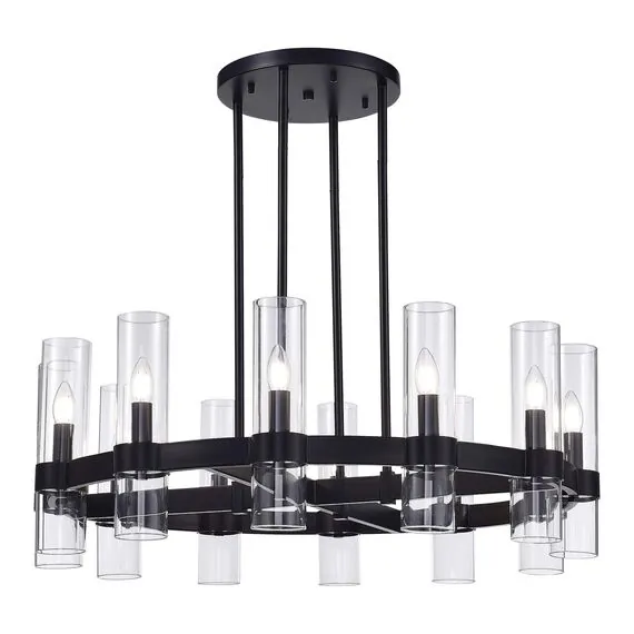 ST LUCE SL1237.403.12 Люстра подвесная ST-Luce Черный/Прозрачный E14 12*15W