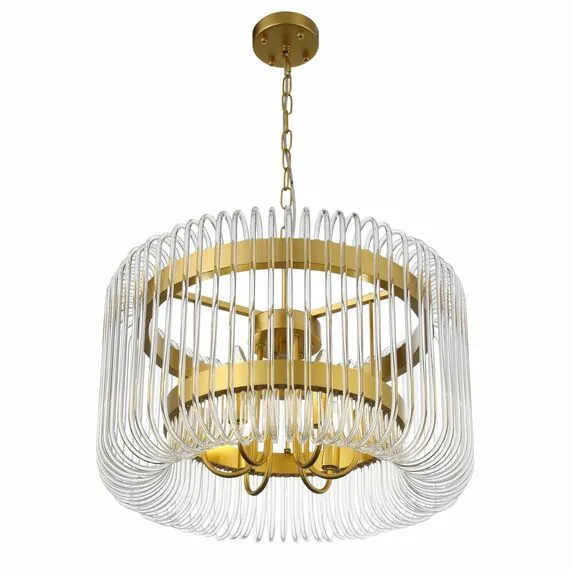 ST LUCE SL1228.203.06 Люстра подвесная ST-Luce Золотистый/Прозрачный E14 6*40W, изображение 2