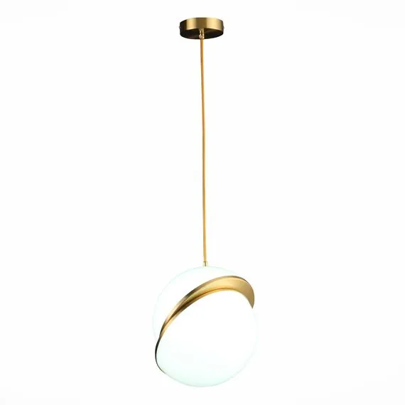 ST LUCE SL1164.313.01 Светильник подвесной ST-Luce Латунь/Белый E27 1*60W, изображение 2