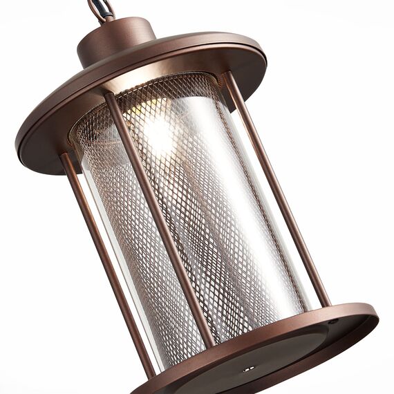 ST LUCE SL080.403.01 Светильник уличный подвесной ST-Luce Темный кофе/Прозрачный, Темный кофе E27 1*60W, изображение 2